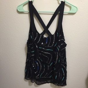 New gorgeous delicate Free People sequin top